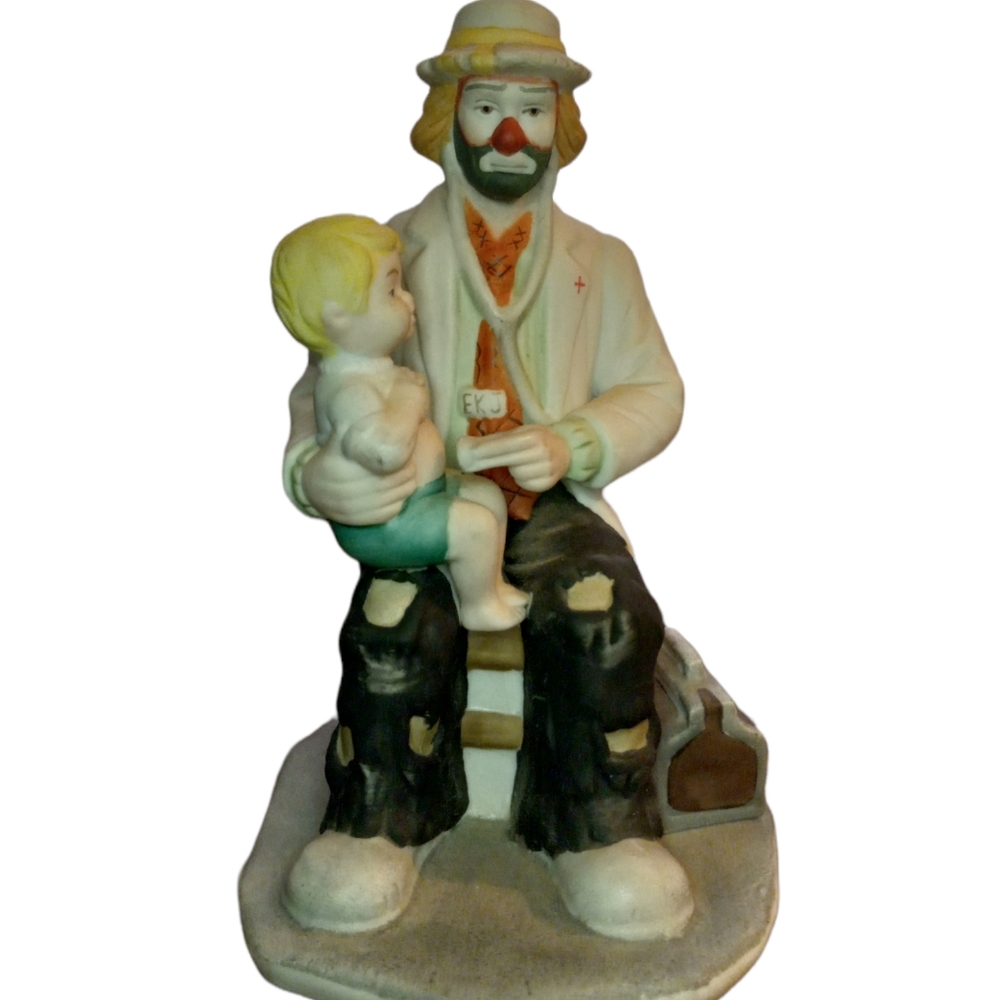 Flambro Emmett Kelly Jr "DOCTOR" Porcelain Figurine ~ 7" Tall